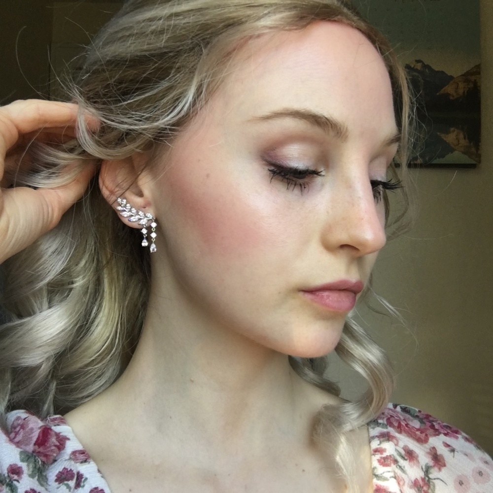 Francescas earrings/ ear crawlers "like a feather"